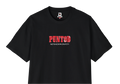 Camiseta PUNTOD negra, vista frontal