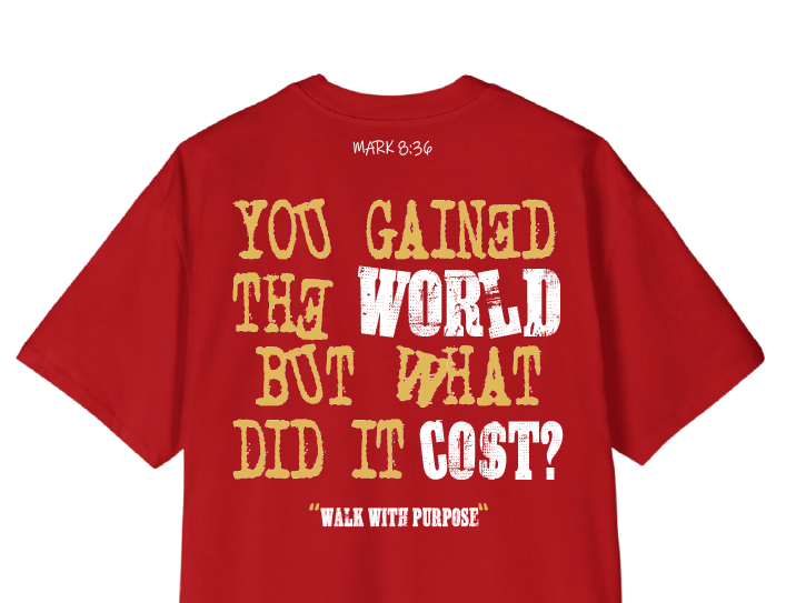 Camiseta PUNTOD roja, vista trasera
