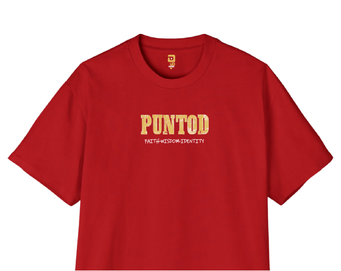 Camiseta PUNTOD roja, vista frontal