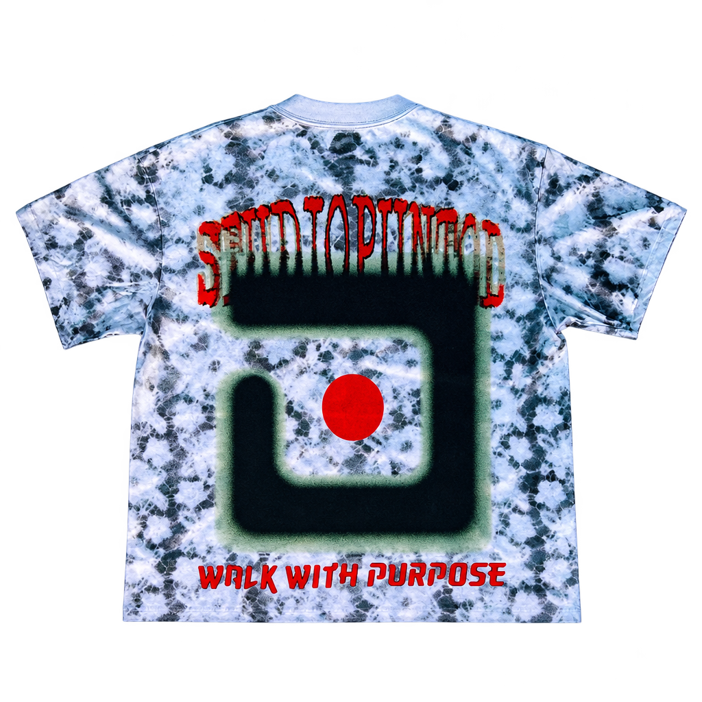 Camiseta STUDIO PUNTOD blanco moteado, segunda vista