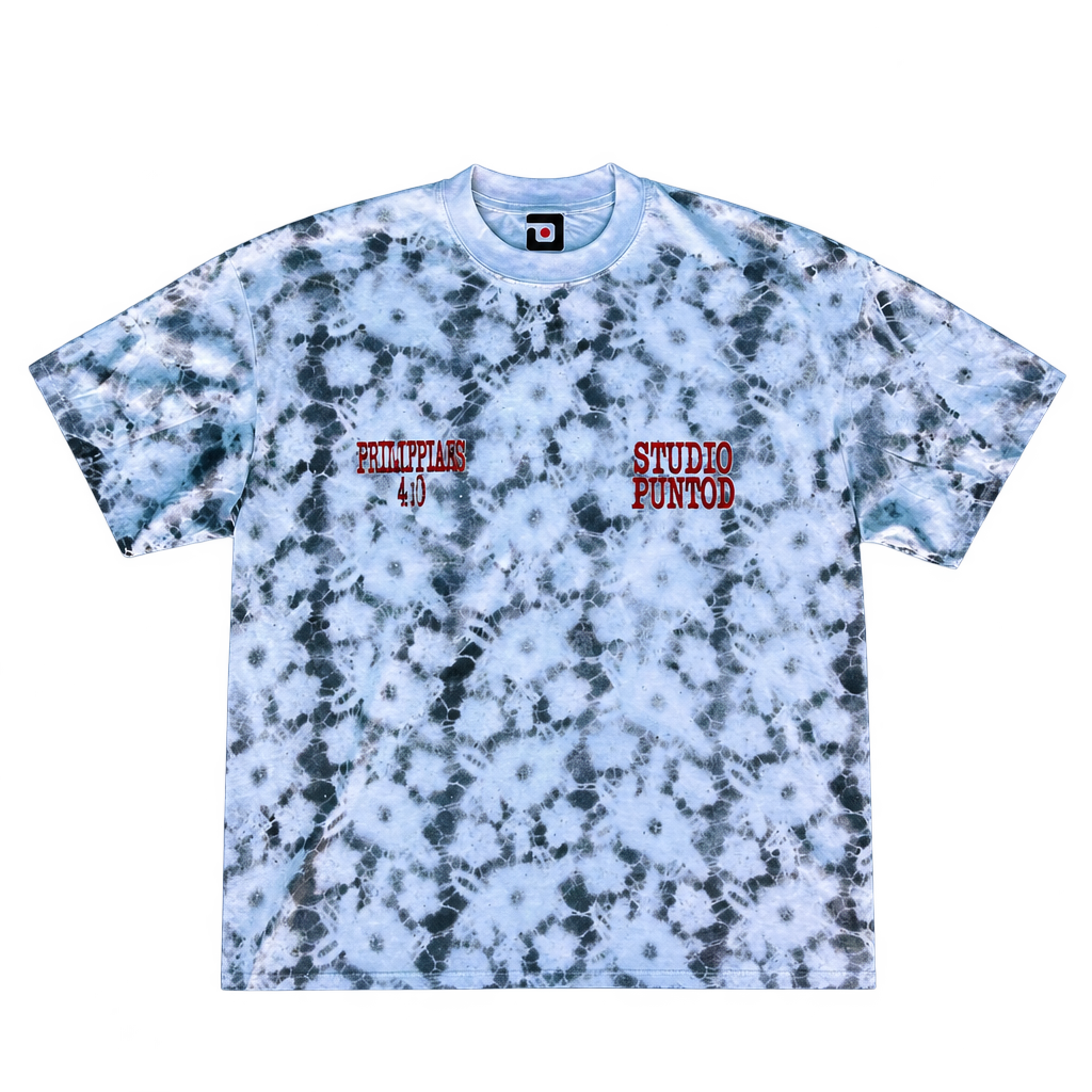 Camiseta STUDIO PUNTOD blanco moteado